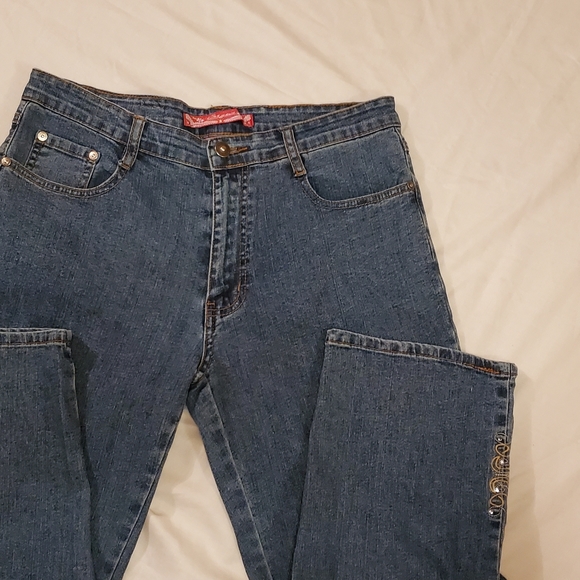 Cos Jeans, Size 8, lots of bling and embroidery, Capris - Picture 10 of 11